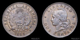 Argentina. 2 Centavos 1889. CJ 30