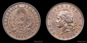Argentina. 2 Centavos 1890. CJ 31