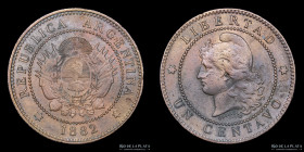 Argentina. 1 Centavo 1882. CJ 38