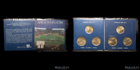 Argentina. Blister Mundial ´78. 6 piezas 1977-78. CJ BL.23