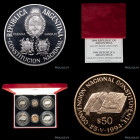 Argentina. Set. Convencion Constituyente. Oro, Plata y Niquel. Proof