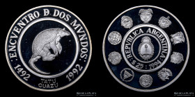 Argentina. 25 Pesos 1994. Tatu Guazu CJ 10.1.1
