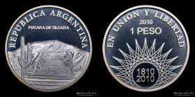 Argentina. 1 Peso 2010. Bicentenario. Pucara de Tilcara. CJ 6.25