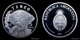 Argentina. 1 Peso 2013. Fabulosos 15 Tango. CJ 8.19