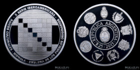Argentina. 25 Pesos 2015. X Serie Iberoamericana. Whipala. CJ 10.9