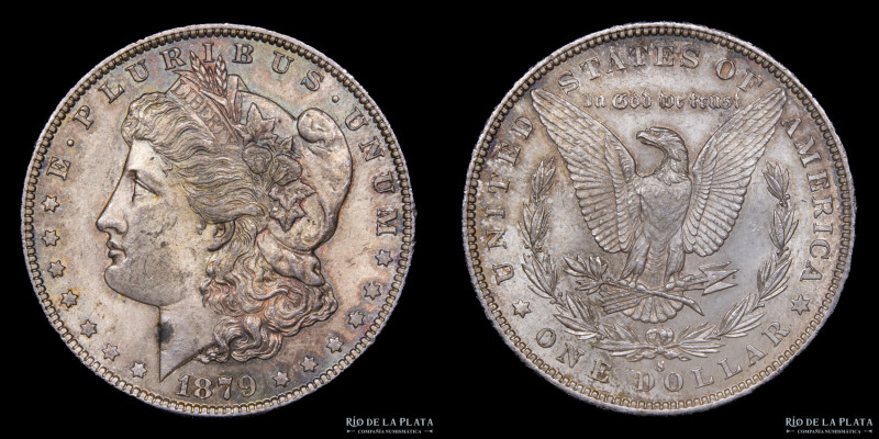 USA. 1 Dollar "Morgan" 1879 S. San Francisco mint. Plata 900; 38.0mm; 26.67g. KM...