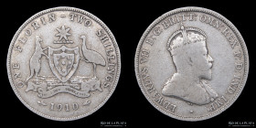 Australia. George V. 1 Florin 1910. KM21