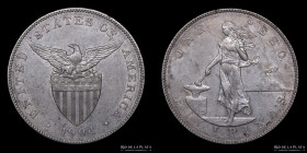 Filipinas. 1 Peso 1904 S. United States Mandate. KM168