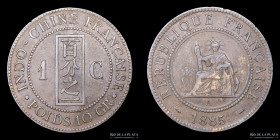 Indochina Francesa. 1 Centime 1885. KM1