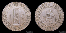 Indochina Francesa. 1 Centime 1892. KM1