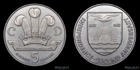 Kiribati. Elizabeth II. 5 Dolares 1981. Lady Diana. KM10