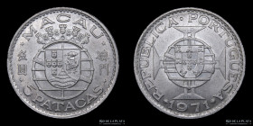 Macao. 5 Patacas 1971. KM5a