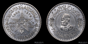 Marruecos. Mohammed V. 500 Francs 1376 (1956) KM Y54