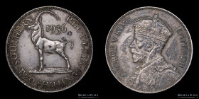 Rodesia del Sur. Jorge V. 2 Shillings 1936. KM4