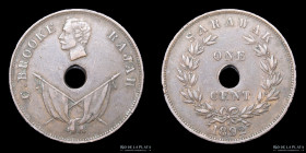 Sarawak. 1 Cent 1892. Charles Brooke Rajah. KM7