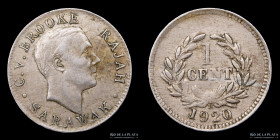 Sarawak. 1 Cent 1920. Charles V. Brooke Rajah. KM12