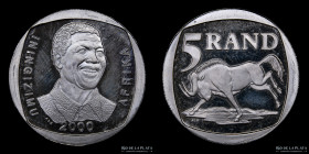Sudafrica. 5 Rand 2000. Nelson Mandela. Proof. KM 230
