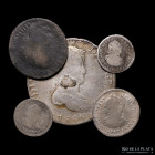 Potosi y Lima. Lote x5. Carlos III, IV y Fernando VII. Varias denominaciones