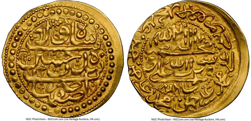 Safavid. Sultan Husayn gold Ashrafi AH 1134 (1722/1723) MS62 NGC, Isfahan mint, ...