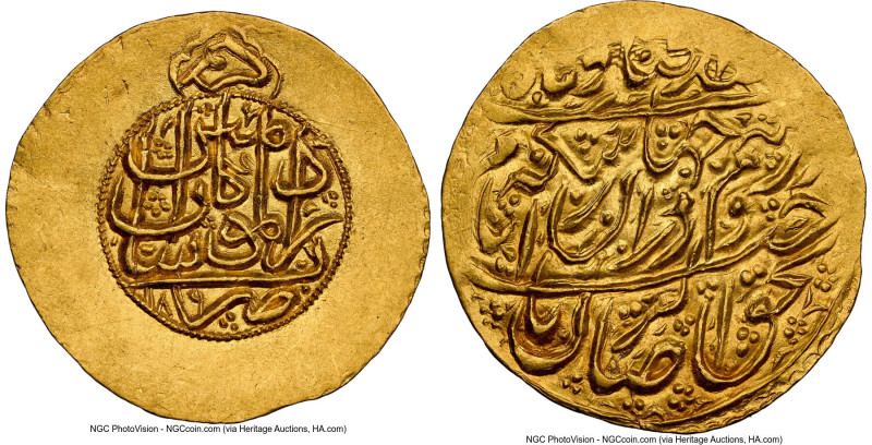 Zand. Karim Khan (AH 1166-1193 / AH 1753-1779) gold 1/4 Mohur AH 1189 (1775/1776...