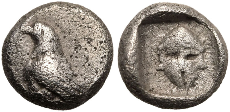 ANCIENT GREECE. ASIA MINOR, UNCERTAIN MINT (ABYDOS?). 
Silver Hemiobol, circa 5...