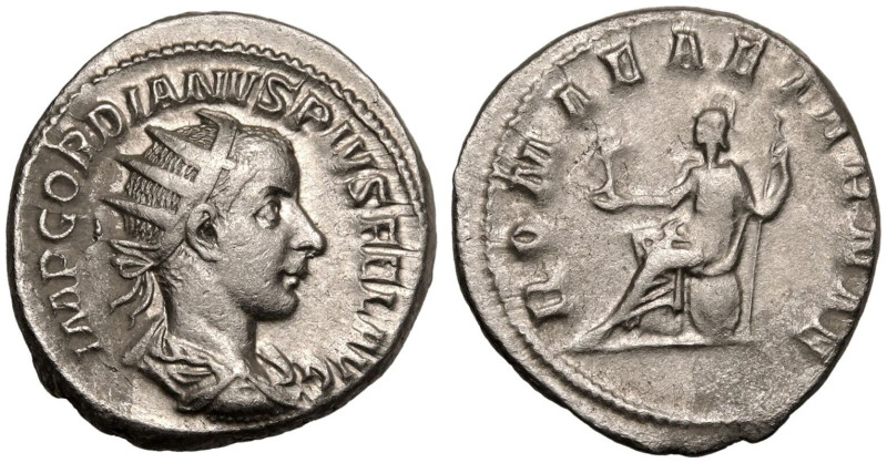 ROMAN EMPIRE. Gordian III. 
Silver Antoninianus, AD 240. Rome. 
Obv: IMP GORDI...