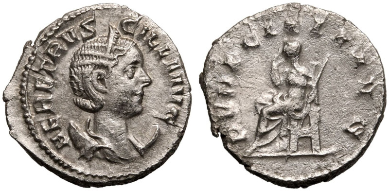 ROMAN EMPIRE. Herennia Etruscilla (wife of Trajan Decius). 
Silver Antoninianus...