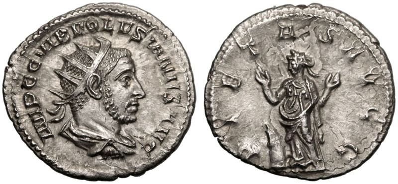 ROMAN EMPIRE. Volusian. 
Silver Antoninianus, AD 251-253. Rome. 
Obv: IMP CAE ...