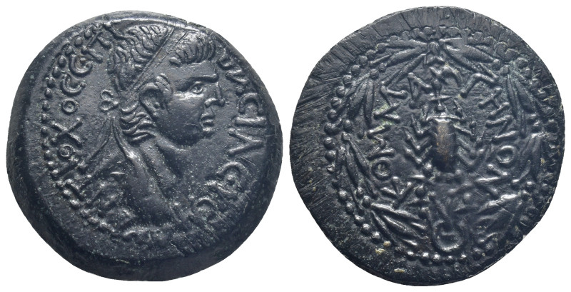 Kings of Commagene - Antiochos IV Epiphanes (AD 38-72), AE,(28mm, 12.9 g), Diade...