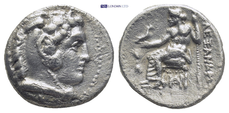 Kingdom of Macedon. Alexander III AR Drachm. (16mm, 3.9 g) Miletos c. 325-323. H...