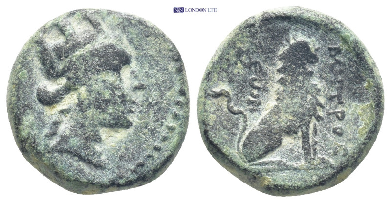 GALATIA, Pessinos. Late 1st century BC. Æ (17mm, 5.7 g). Turreted head of Tyche ...