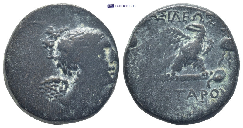 KINGS OF GALATIA. Deiotaros, circa 62-40 BC. AE (27mm, 12.4 g). Winged bust of N...