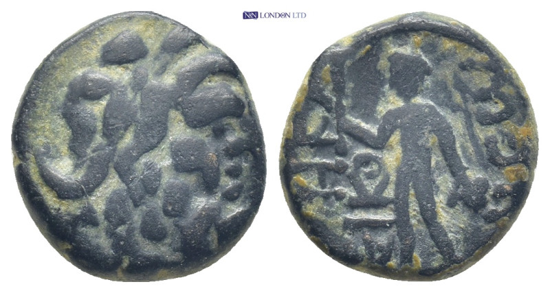 LYCAONIA. Iconium. Ae (13mm, 3.9 g) (1st century BC). Obv: Head of Zeus right. R...