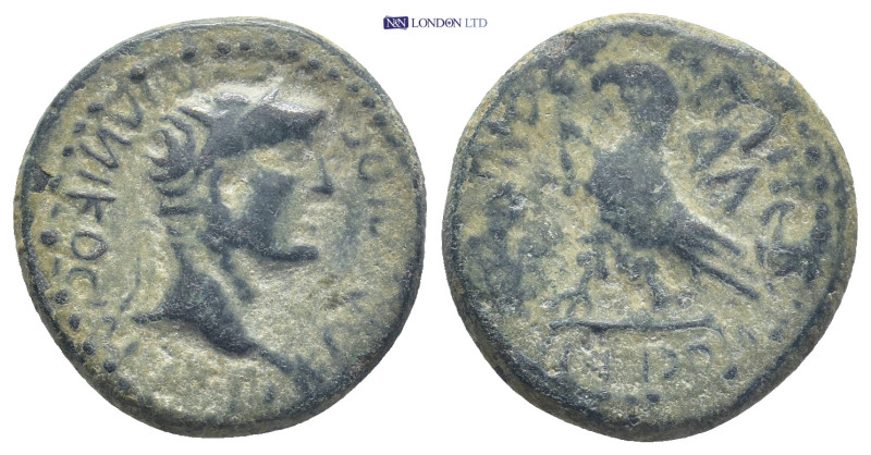 PHRYGIA. Amorium. Claudius (41-54 AD). AE Bronze (19mm, 5.1 g) Obv: Laureate hea...