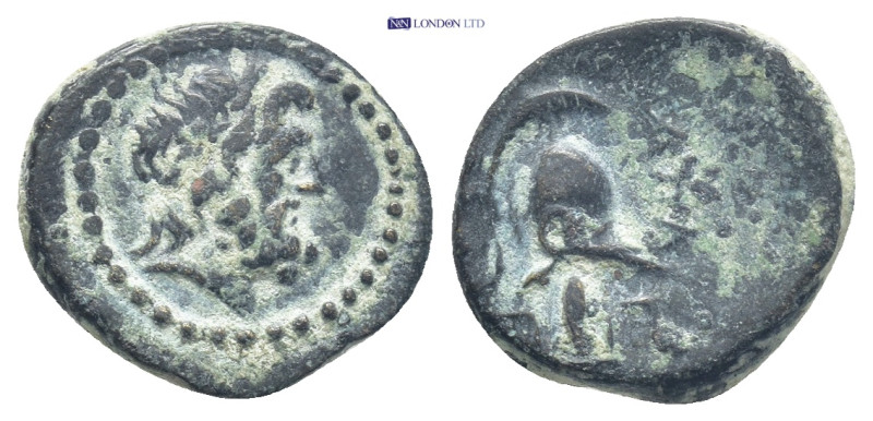 Phrygia, Apameia, c. 2nd century BC. Æ (13mm, 2.2 g). Laureate head of Zeus r. R...