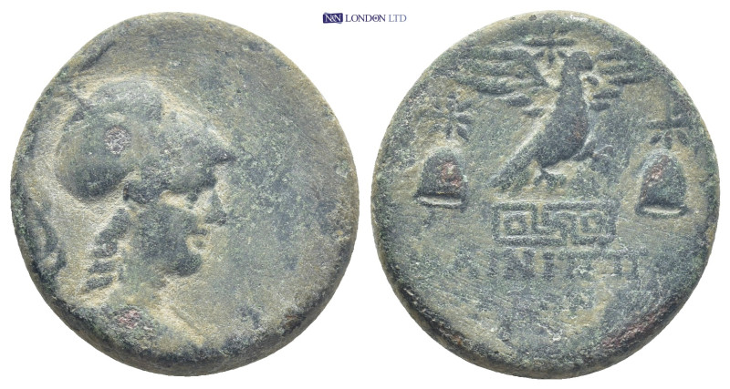 Phrygia, Apameia. Ca. 100-50 B.C. AE (22mm, 7.7 g). Phainippos, magistrate. Bust...