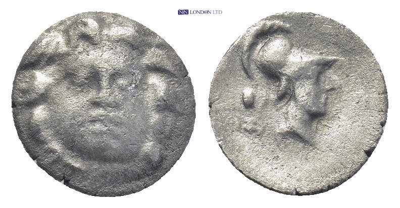 PISIDIA. Selge. Circa 350-300 B.C. AR obol. (10mm, 0.7 g). Gorgon head facing / ...