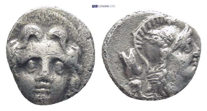 PISIDIA. Selge. Circa 350-300 B.C. AR obol. (10mm, 0.99 g). Gorgon head facing /...