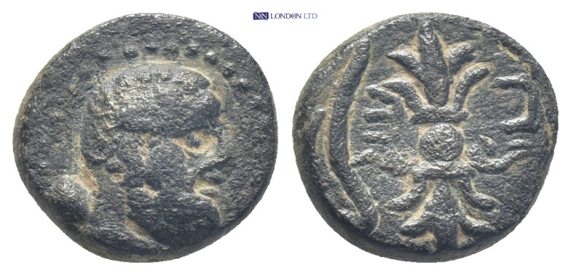 Pisidia, Selge, AE (13mm, 2.6 g) ca. 100 BC Obv: Laureate head of Herakles right...