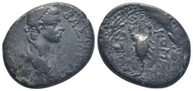 Kings of Commagene - Antiochos IV Epiphanes (AD 38-72), AE,(27mm, 16.0 g), Diademed and draped bust r., Rv. Scorpion within wreath.
