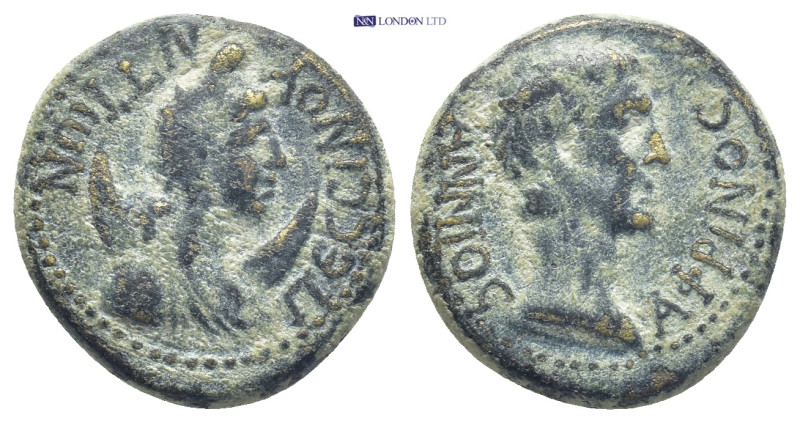 Koinon of Galatia, Pessinus. Annius Afrinus, 49-54. Æ (17mm, 4.1 g). ΠƐϹϹΙΝΟΥΝΤΙ...