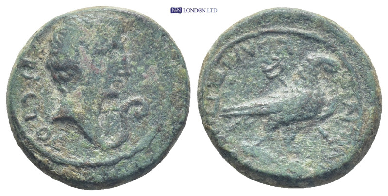 PHRYGIA, Amorium. Augustus, 27 BC-14 AD. AE. (19mm, 6.8 g) Obv: CЄBACTOC. Bare h...