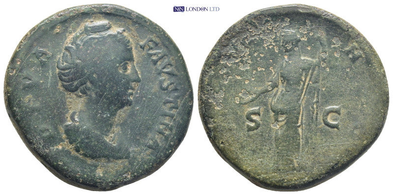 FAUSTINA SENIOR, wife of Antoninus Pius, (died A.D.141), AE sestertius, (32mm, 2...