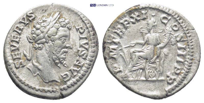 Septimius Severus (193-211). AR, Denarius (18mm, 3.36 g) Rome. Obv: SEVERVS PIVS...