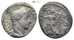 Severus Alexander (222-235 AD). AR Denarius (17mm, 3.0 g), Rome, 222-228 AD. Obv. IMP C M AVR SEV ALEXAND AVG, Laureate, draped and cuirassed bust rig...