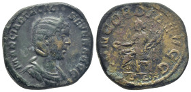 Otacilia Severa. 244-249 AD. AE Sestertius (30mm, 19.2 g). Rome. MARCIA OTACIL SEVER AVG. Bust of Otacilia Severa right../ CONCORDIA AVGG SC. Concordi...