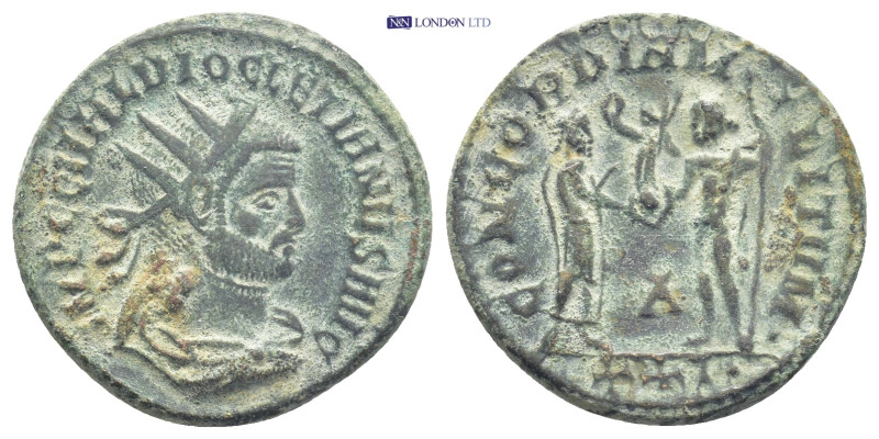 Diocletian, 286 - 305 AD AE Antoninianus, Heraclea Mint, (20mm, 4.15 g) Obverse:...