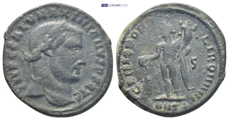 Maximian Æ Nummus. (26mm, 11.7 g) Antioch, AD 300-301. IMP C M A MAXIMIANVS P F ...