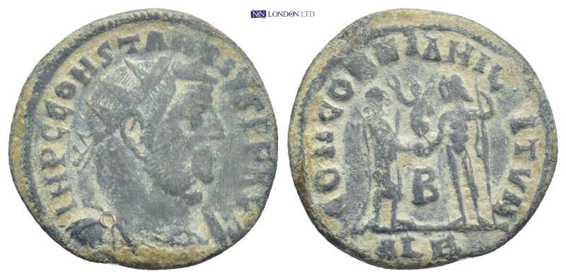 Constantius I Chlorus, as Caesar AD 293-305. Alexandria Radiatus Æ (20mm, 2,3 g)...