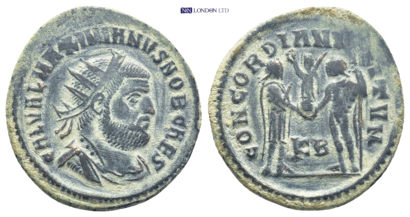 Galerius. As Caesar, A.D. 293-305. AE post-reform radiate fraction (21mm, 3.2 g)...